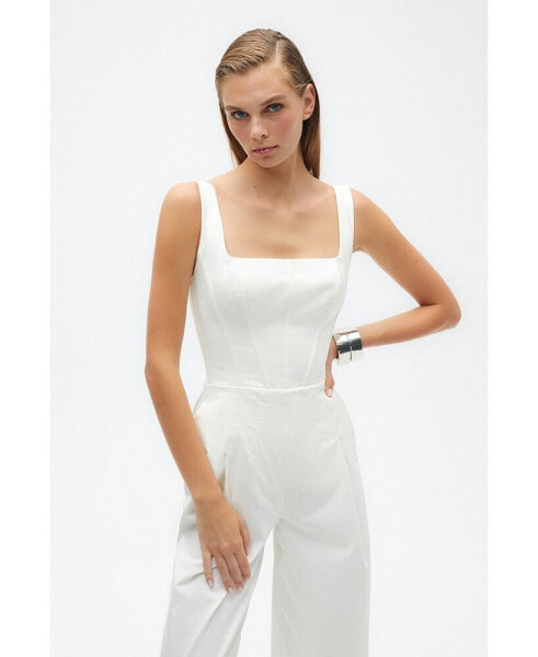 Women's Corset Designed Jumpsuit