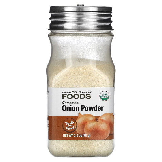 Organic Onion Powder, Non-Irradiated, Non-ETO, 2.5 oz (70 g)