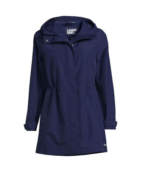 Plus Size Squall Hooded Waterproof Raincoat