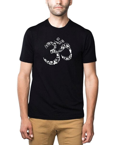 Men's Premium Word Art T-Shirt - Om Symbol