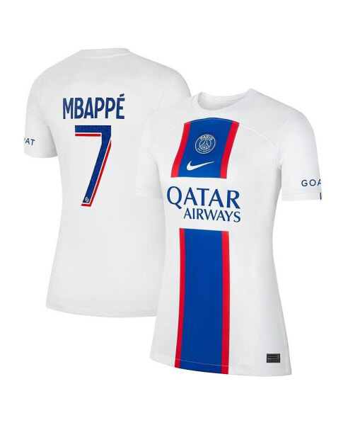 Women's Kylian Mbappe White Paris Saint-Germain 2022/23 Third Breathe Stadium Replica Player Jersey