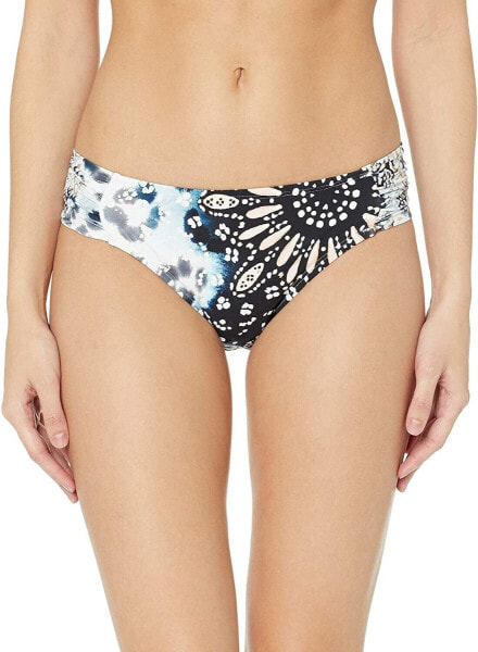 Kenneth Cole New York Women's 236259 Side Shirred Bikini Bottom Swimwear Size L