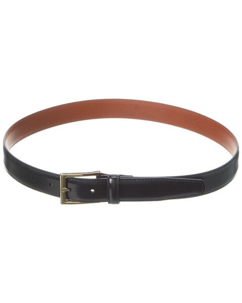 Brooks Brothers Leather Belt Men's Black 32