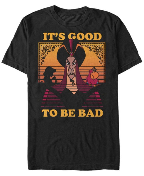 Disney Men's Aladdin Jafar Good To Be Bad Short Sleeve T-Shirt