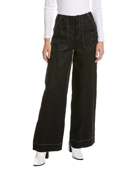 Брюки женские STAUD Park Linen Pant Black