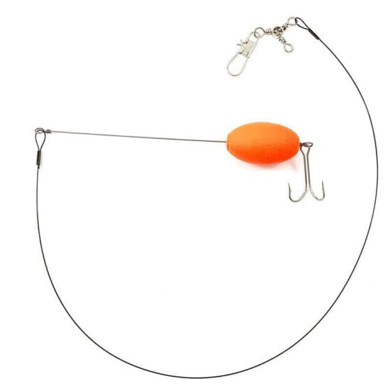 Tide Rite Hand Tied Bluefish Rig Float, Mustad Mullet Hook, Chrome (R855)