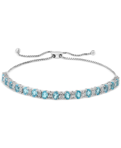 Браслет EFFY Blue Topaz & White Sapphire Bolo