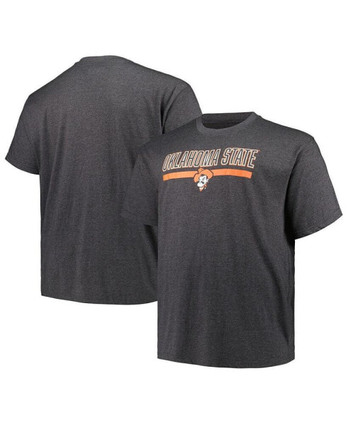 Men's Heather Charcoal Oklahoma State Cowboys Big and Tall Team T-shirt