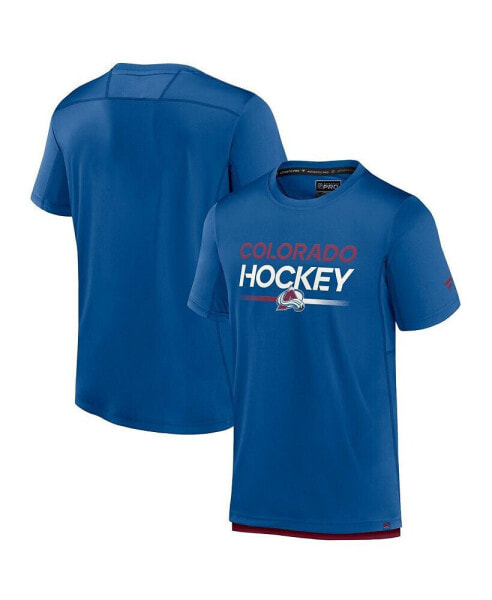 Men's Blue Colorado Avalanche Authentic Pro Tech T-shirt