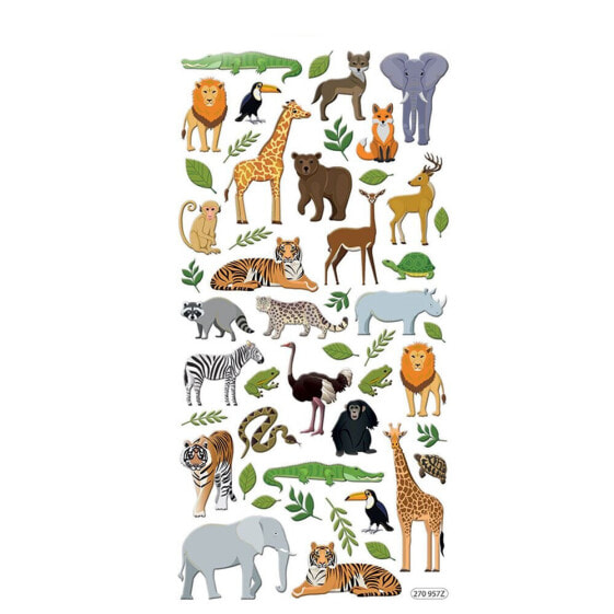 GLOBAL GIFT Tweeny Foamy African Animals Stickers