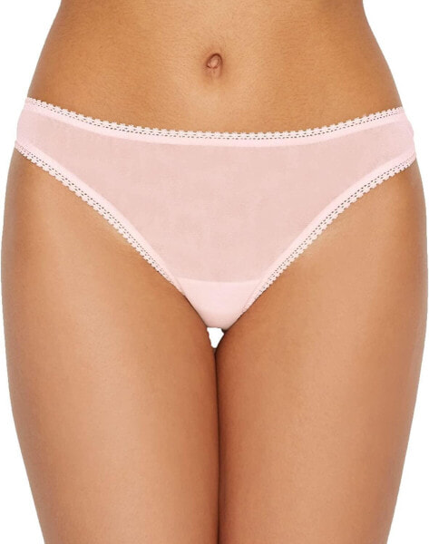 OnGossamer 290447 Women's Mesh Low-Rise Thong Panty Underwear, Mauve Chalk, M/L