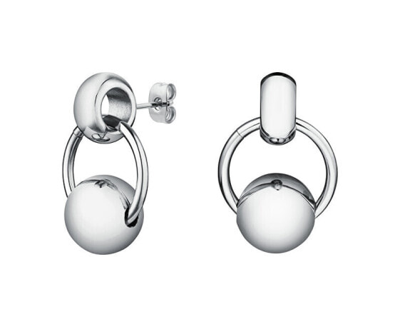 Matching Chunky Roll Steel Earrings JECES-J897