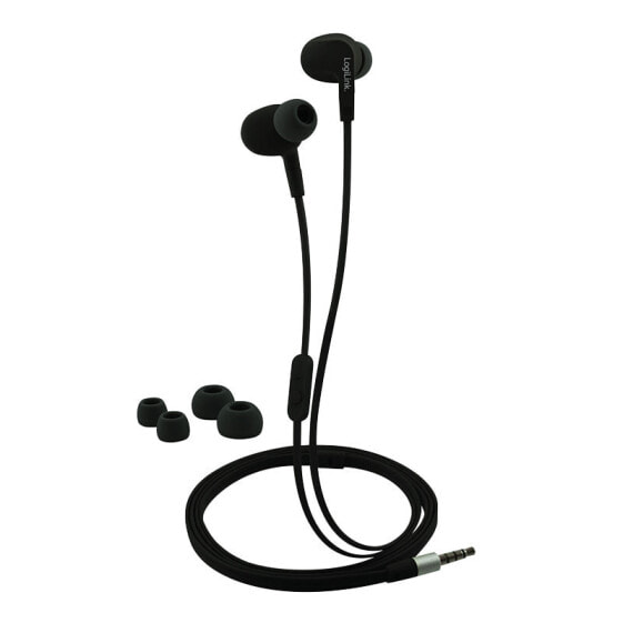 LogiLink HS0042, Wired, 20 - 20000 Hz, Calls/Music, Headset, Black