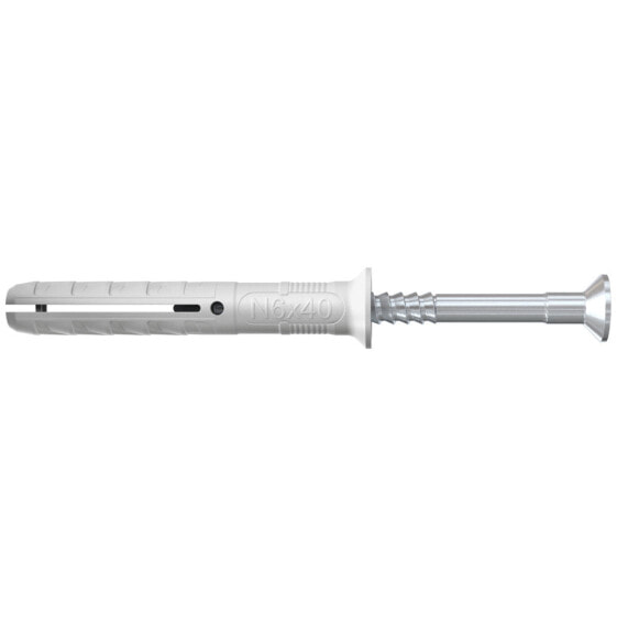 fischer N 8 x 60/20 S - Screw & wall plug kit - Concrete - Grey - Pozidriv - PZ3 - 8 mm