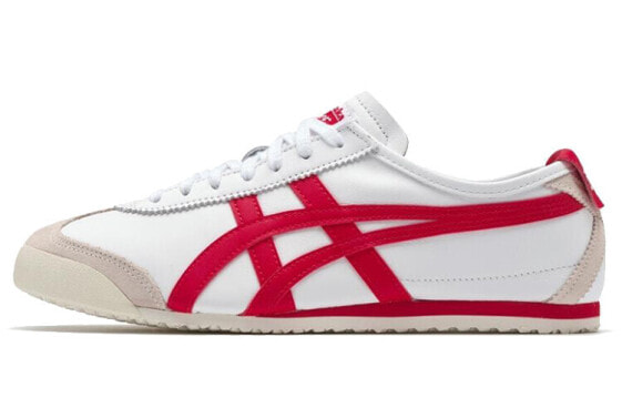 Onitsuka Tiger鬼冢虎 MEXICO 66 复古 低帮 运动休闲鞋 女款 白红 / Кроссовки Onitsuka Tiger MEXICO 66 1183A652-100