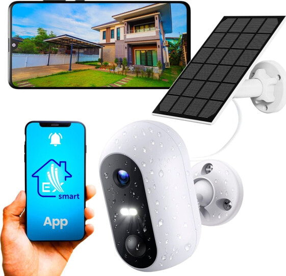 Kamera IP ExtraLink EXTRALINK SMART LIFE SolarEye 2MP OUTDOOR WIRELESS BATTERY SECURITY CAMERA + SOLAR PANEL SET - ESC-X1S