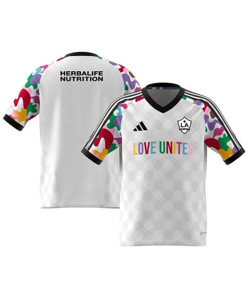 Big Boys White LA Galaxy 2023 Pride Pre-Match Top