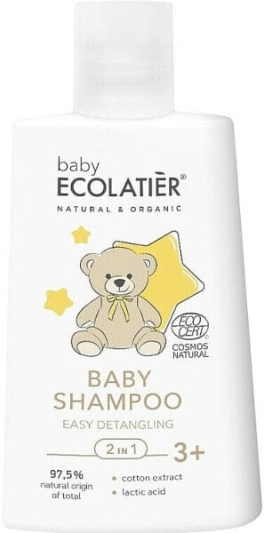 2in1 Entwirrendes Shampoo für Babys mit Baumwollextrakt und Milchsäure