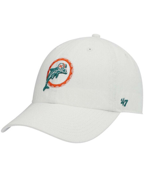 Men's White Miami Dolphins Clean Up Legacy Adjustable Hat