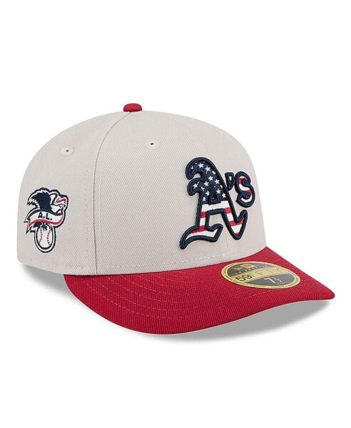 Men's Red Oakland Athletics 2024 Fourth of July Low Profile 59FIFTY Fitted Hat