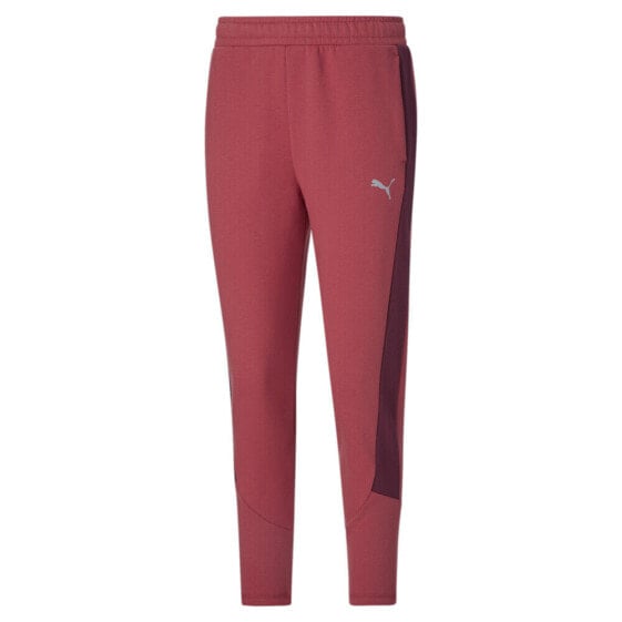 Puma Evostripe Winterized HighWaist Pants Womens Red Casual Athletic Bottoms 676