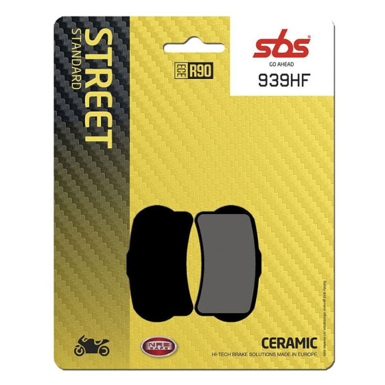 Тормозные накладки керамические для городских улиц SBS Street 939HF