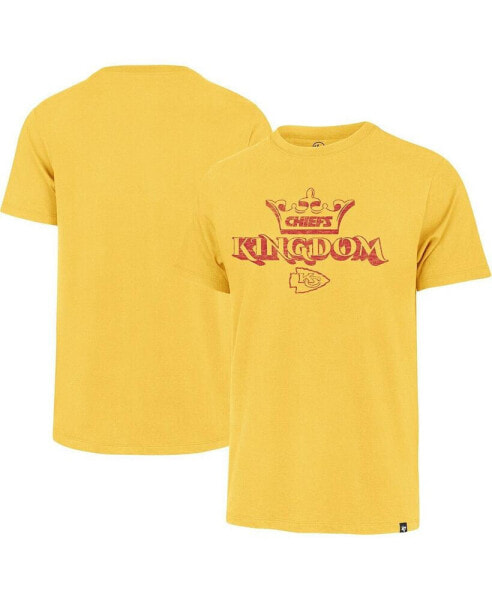 Men's Gold Distressed Kansas City Chiefs Chiefs Kingdom Regional Franklin T-shirt