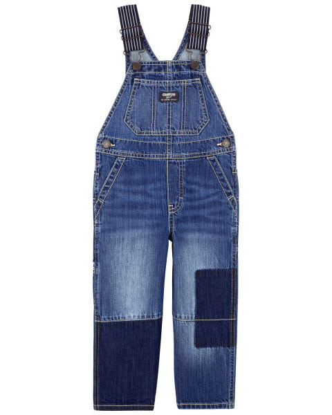 Toddler Classic OshKosh Overalls: Removed Patch Remix 2T