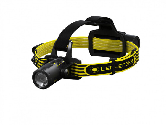 LED Lenser iLH8 - Headband flashlight - Black - Yellow - Plastic - Buttons - Rotary - IP68 - LED