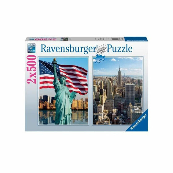 Пазл Ravensburger Skyscraper & Liberty 2 x 500 Предметов