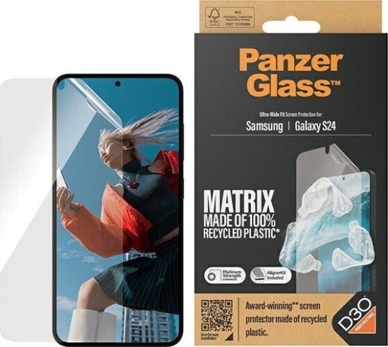 PanzerGlass Panzerglass Ultra-Wide Fit Sam S24 S921 D3O Matrix Screen Protection 7353 Z Aplikatorem