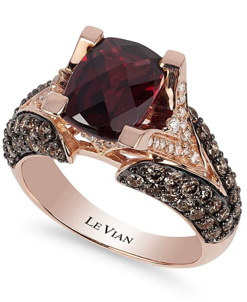 Кольцо Le Vian Raspberry Rhodolite & Chocolate Diamonds