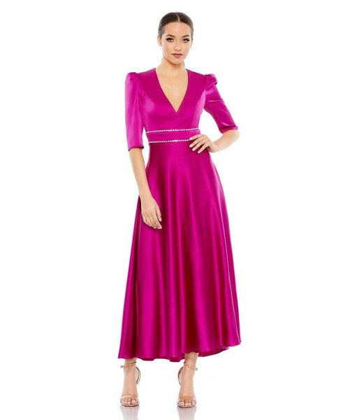 Women's Ieena Long Sleeve Sequined Midi Dress