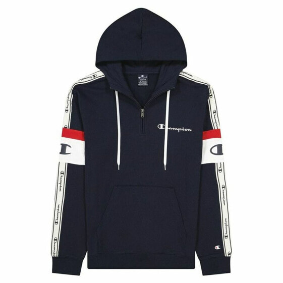 Men’s Hoodie Champion Arm Stripe M Navy Blue