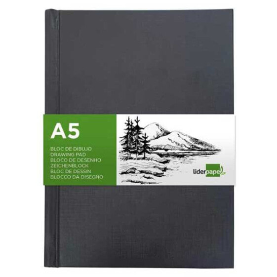 LIDERPAPEL Bound sketch pad DIN a5 210x148 mm 100 sheets 100 gr/m2