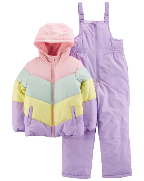 Kid 2-Piece Rainbow Snowsuit Set 4