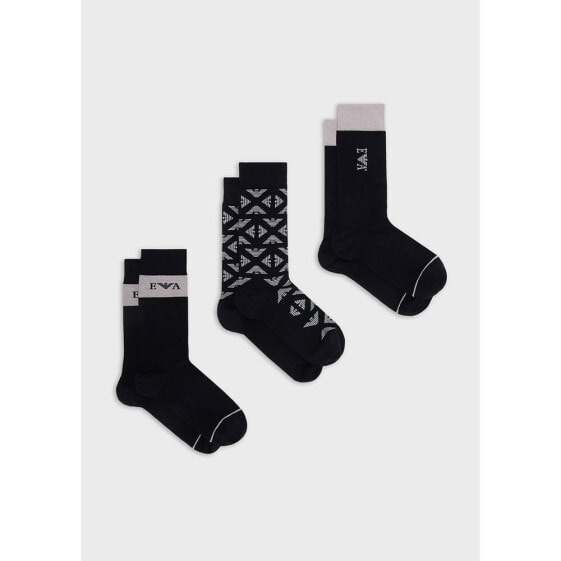 EMPORIO ARMANI 302402 long socks 3 pairs