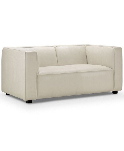 Blake 71" Leather Modern Deep Seat Loveseat