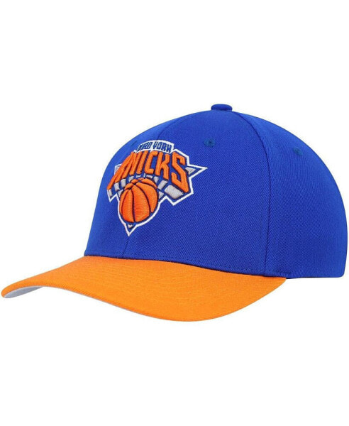 Men's Blue, Orange New York Knicks MVP Team Two-Tone 2.0 Stretch-Snapback Hat