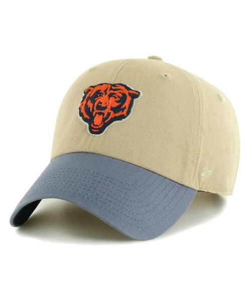 Men's Khaki, Navy Chicago Bears Ashford Clean Up Adjustable Hat