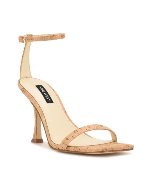 Women's Yess Square Toe Tapered Heel Dress Sandals