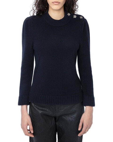 Zadig & Voltaire Betson Cashmere Sweater Women's Blue Xs