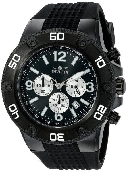 Invicta Men's 20274 Pro Diver Black Stainless Steel Watch with Polyurethane B...