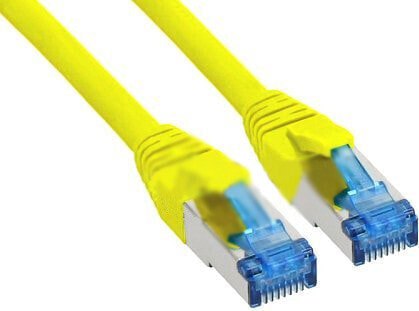 InLine Patch Cable S/FTP PiMF Cat.6A halogen free 500MHz yellow 3m