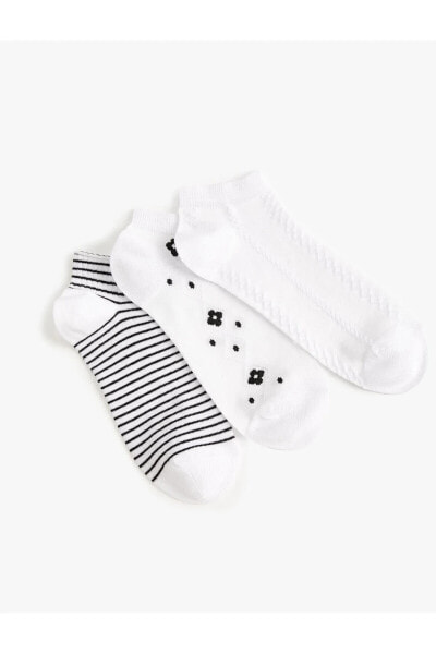 Носки Koton Striped 3-Piece Sock