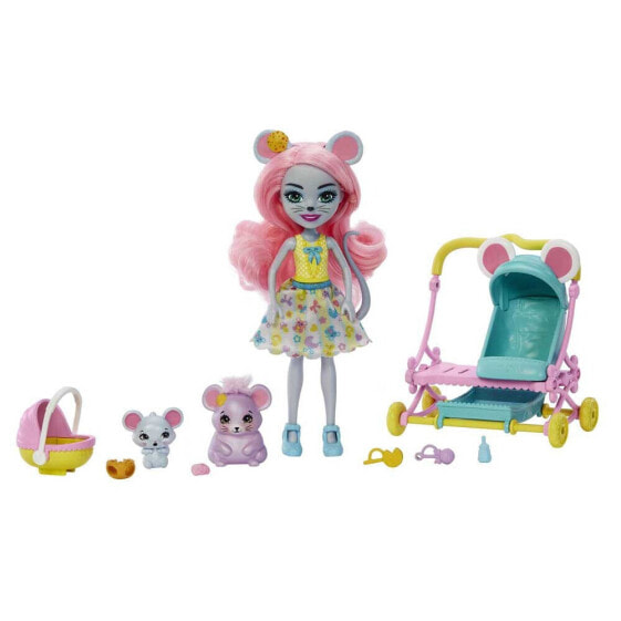 Кукла с коляской для мышку Маурия и её друзья Enchantimals City Tails