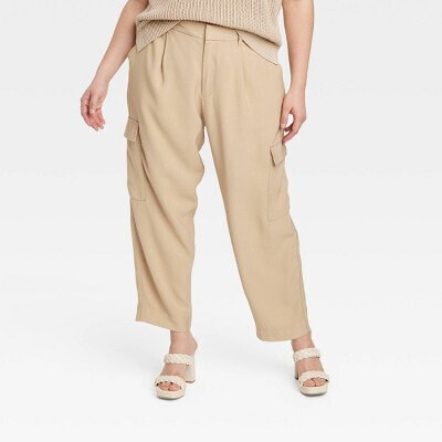 Women's Tapered Ankle Cargo Pants - A New Day