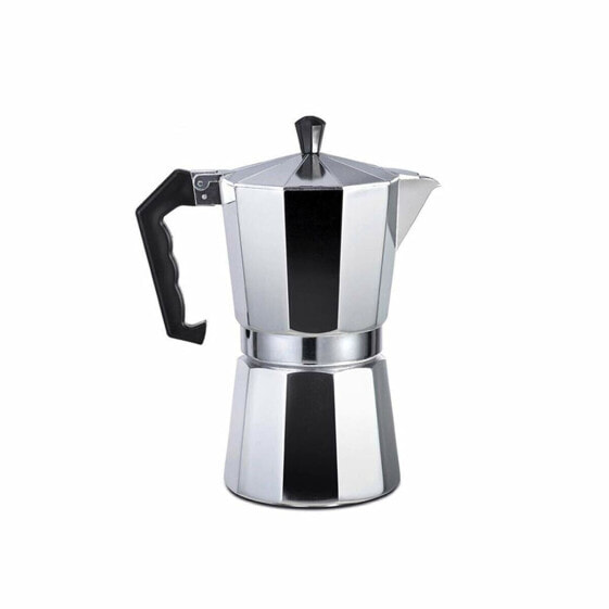 Кофеварка гейзерная электрическая EDM Italian Coffee Pot Aluminium 9 Чашки
