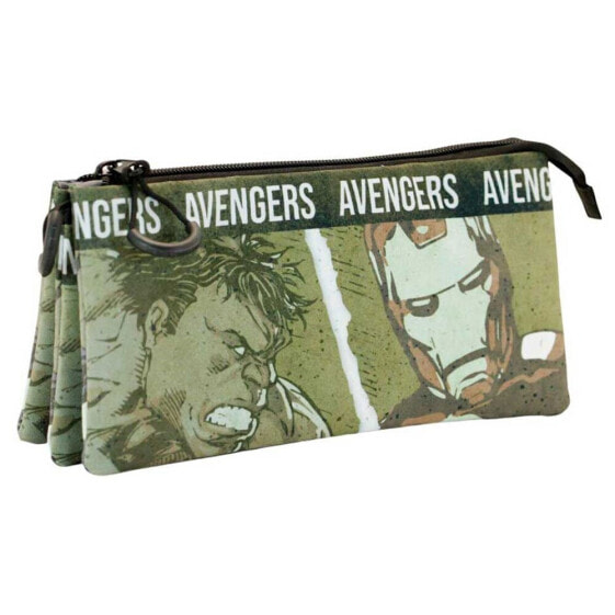 KARACTERMANIA Triple Pocket Pencil Case Shout Avengers Marvel