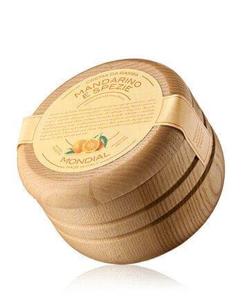 Mondial 1908 Shaving Care Mandarino e Spezie Cream Wooden Bowl (140 ml)